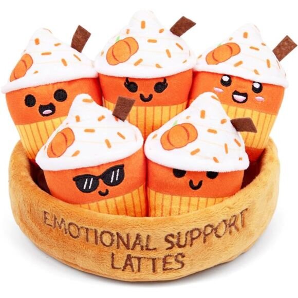 Emotional Support Lattes Soft & Cuddly Fall Plushies - Picture 1 of 5
